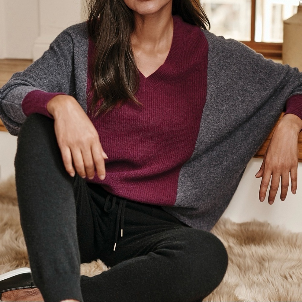 Garnet Hill Women Sweater 100 Recycled Cashmere Size XS City Classic Work